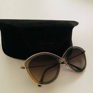 Tom Ford Women's Sascha 55mm Sunglasses with case